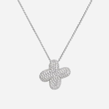 Bubble initial necklace