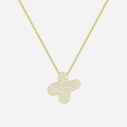 Bubble initial necklace