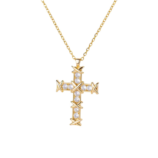 Cross chain necklace